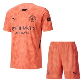 Manchester City Brankářské Venkovní 2024-25 - Dětské Fotbalové Dresy (S/S)
